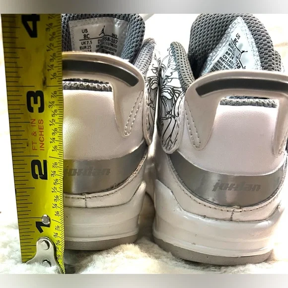 Toddler Nike Air Jordan Dub Zero Retro Shoes DV 1358-107 size 8 - Picture 15 of 16